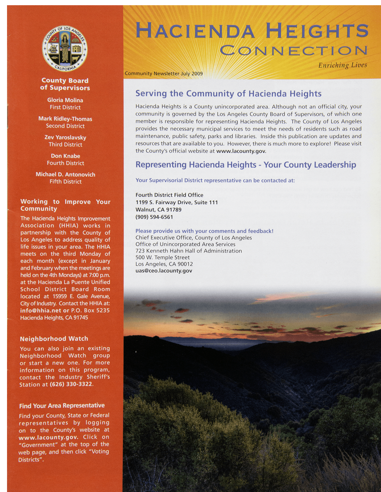 county government information collateral newsletters