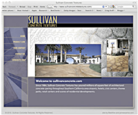 web design stamped concrete