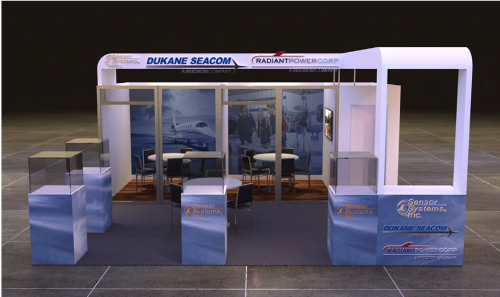 Trade show exhibits and graphic artwork